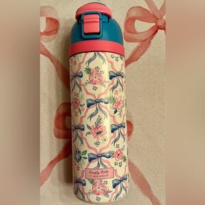 Simply Southern Southern Belle ribbon, bows, and flowers water bottle